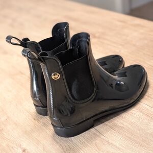 Michael Kors Black Ankle Rain Boots